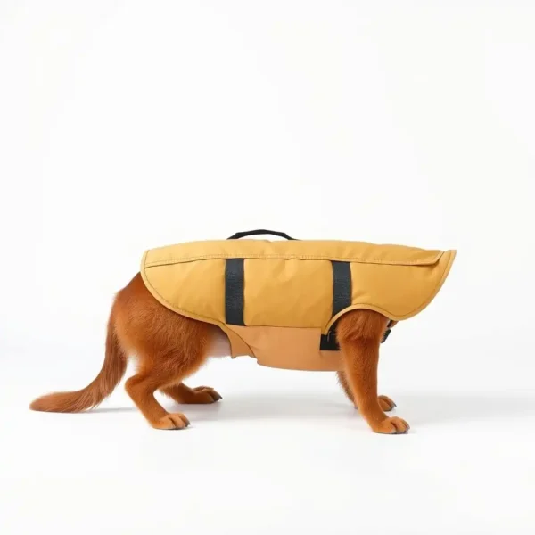 NimbleNest Lightweight Dog Life Jacket 55–75cm, professional studio product photo on a white background.
