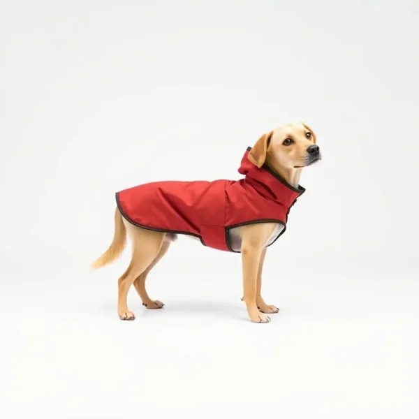 TrailPaws PU-Coated Polyester Dog Raincoat S, professional studio product photo on a white background.
