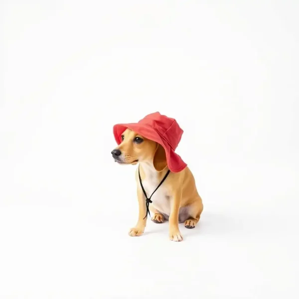 Harbour Hound Cotton Canvas Pet Sun Hat XS, professional studio product photo on a white background.