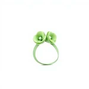 TinkerTail Harness Flower Pet Accessory Sage Green, professional studio product photo on a white background.