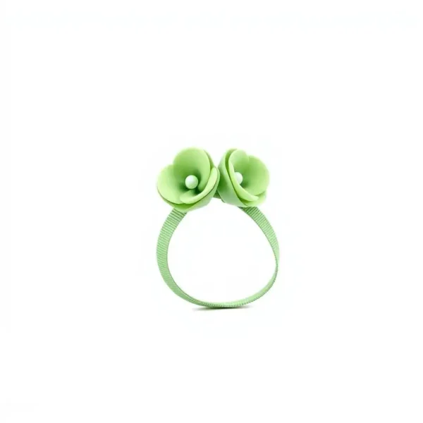 TinkerTail Harness Flower Pet Accessory Sage Green, professional studio product photo on a white background.